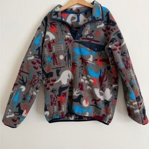 Kids Patagonia Synchilla Patterned Fleece Pullover